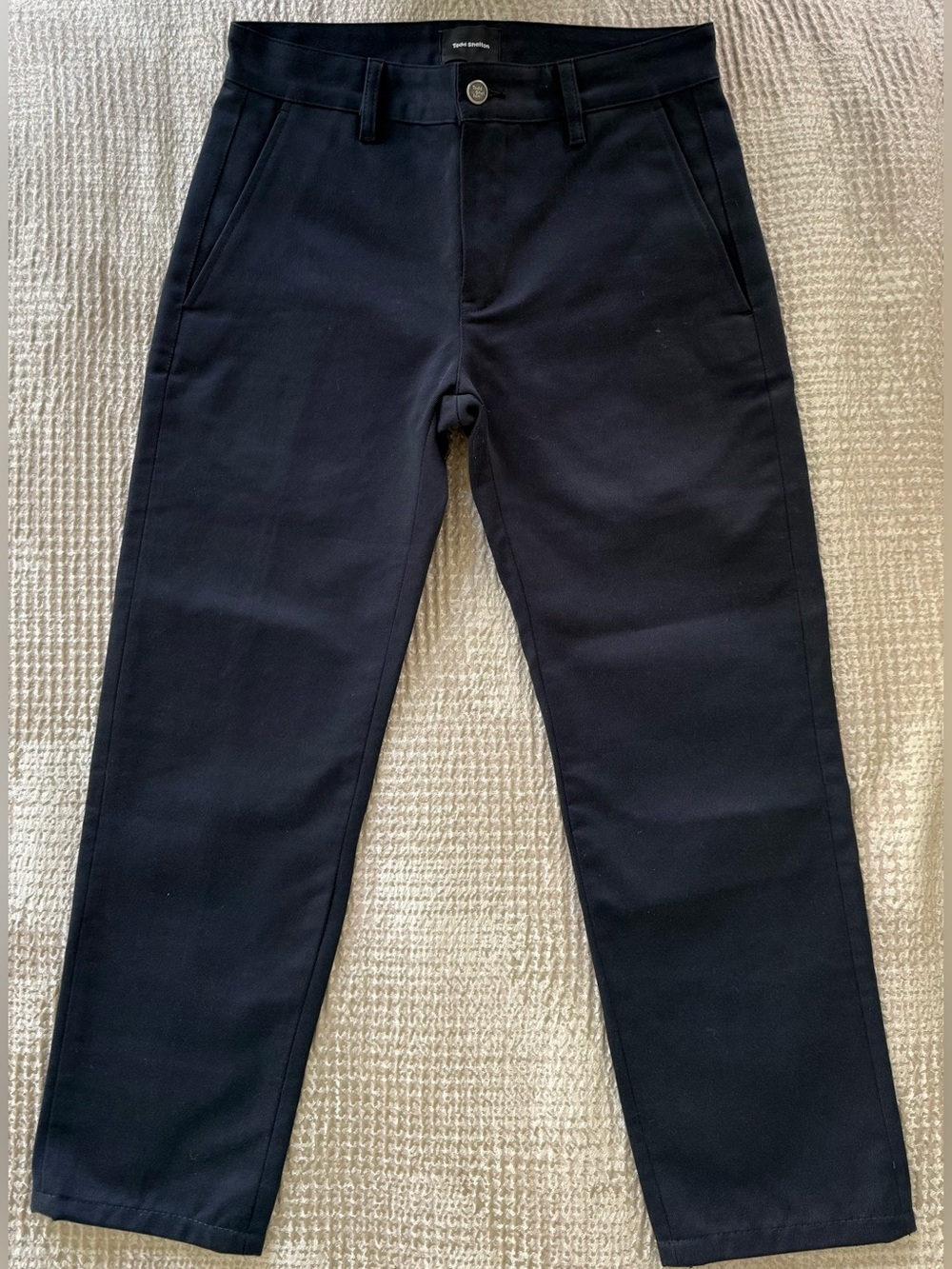 Todd Shelton Aussie Duster Chino Pants Navy Men’s 29x26 Lean Fit Made USA 🇺🇸